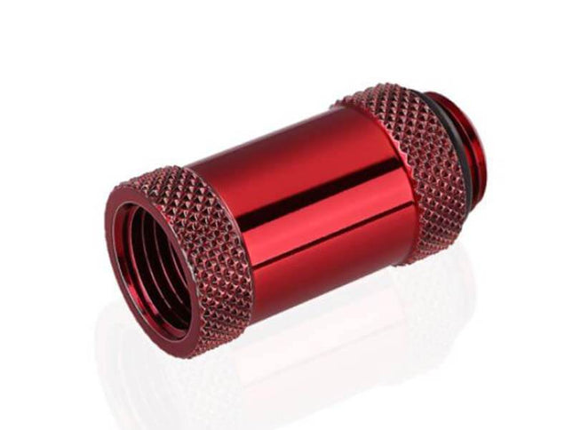 Bykski G 1/4in. Male/Female Extension Coupler - 30mm (B-EXJ-30) - Red