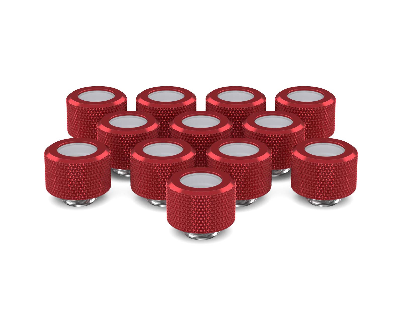 PrimoChill 14mm OD Rigid SX Fitting - 12 Pack - Candy Red