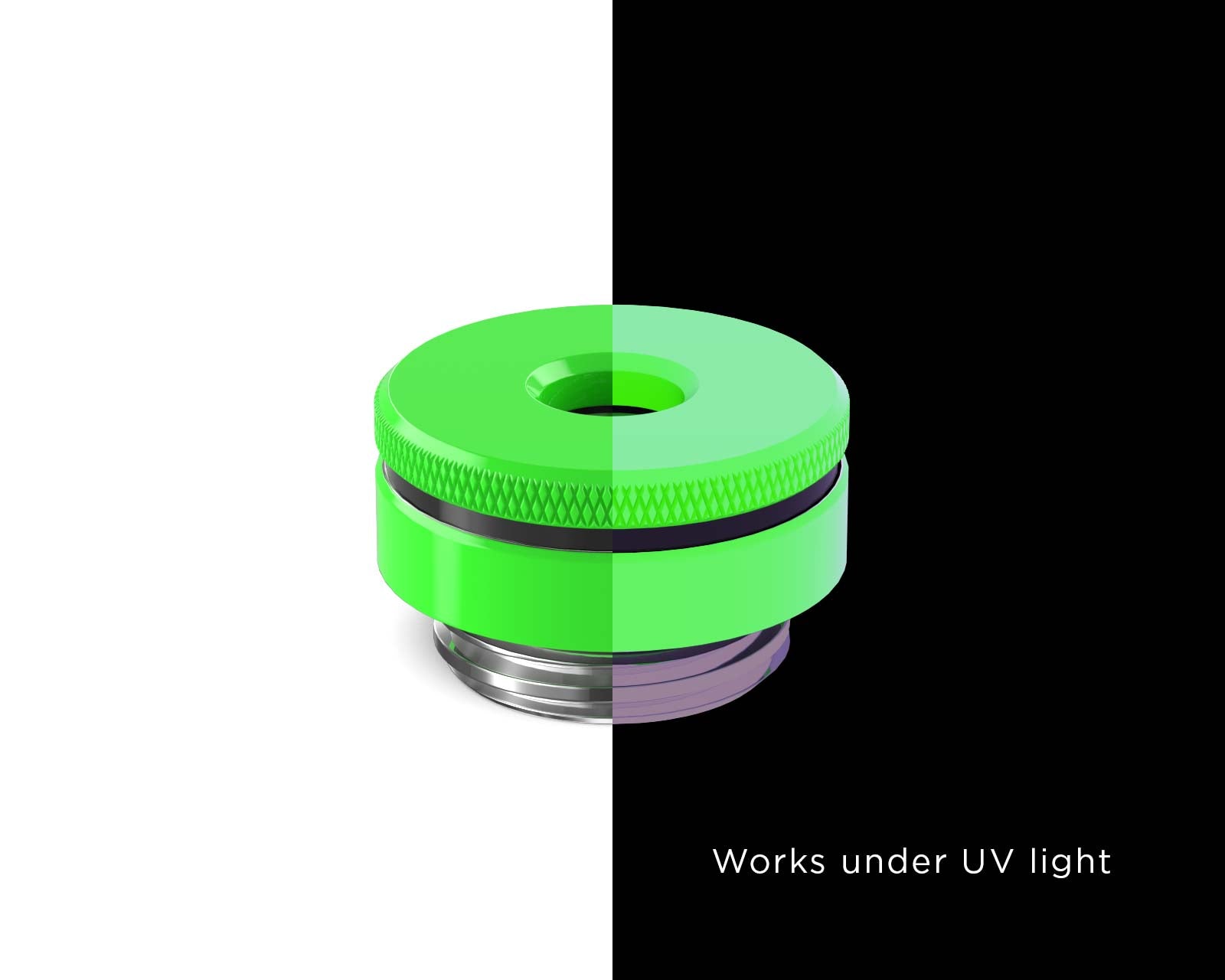 PrimoChill SX Pressure Check Valve - UV Green