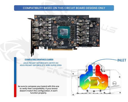 Bykski Full Coverage GPU Water Block and Backplate For ASUS ProArt GeForce RTX 4070TI OC (N-AS4070TIPR-X)