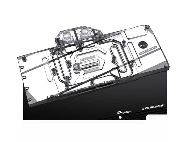 Bykski Full Coverage GPU Water Block and Backplate For AMD/Sapphire/XFX/Dataland Radeon RX6700XT (A-RX6700XT-X-V2)