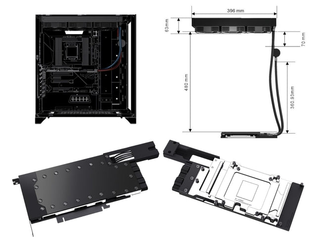 Bykski Durable 360mm Server AIO Liquid GPU Cooler For NVIDIA RTX PRO 6000 Blackwell Server Edition (B-FRD-RTXPRO6000-SR-360)
