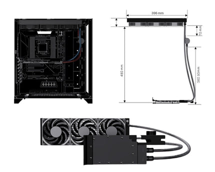 Bykski Durable 360mm Server AIO Liquid GPU Cooler For NVIDIA TESLA L40 (B-FRD-TESLA-L40-X-360)