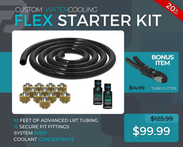 7/16 ID x 5/8 OD - Flex Starter Kit (Tubing, Fittings, Prep, Coolant, and Bonus Cutter) - PrimoChill - KEEPING IT COOL
