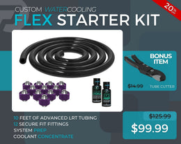 7/16 ID x 5/8 OD - Flex Starter Kit (Tubing, Fittings, Prep, Coolant, and Bonus Cutter) - PrimoChill - KEEPING IT COOL