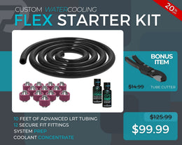 3/8 ID x 1/2 OD - Flex Starter Kit (Tubing, Fittings, Prep, Coolant, and Bonus Cutter) - PrimoChill - KEEPING IT COOL