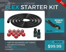 7/16 ID x 5/8 OD - Flex Starter Kit (Tubing, Fittings, Prep, Coolant, and Bonus Cutter) - PrimoChill - KEEPING IT COOL
