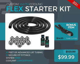 7/16 ID x 5/8 OD - Flex Starter Kit (Tubing, Fittings, Prep, Coolant, and Bonus Cutter) - PrimoChill - KEEPING IT COOL