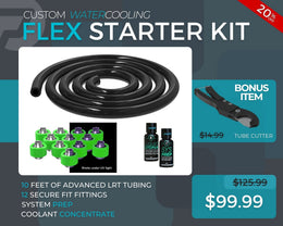7/16 ID x 5/8 OD - Flex Starter Kit (Tubing, Fittings, Prep, Coolant, and Bonus Cutter) - PrimoChill - KEEPING IT COOL