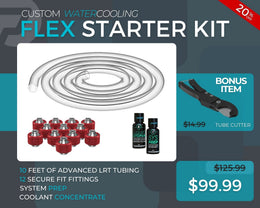 7/16 ID x 5/8 OD - Flex Starter Kit (Tubing, Fittings, Prep, Coolant, and Bonus Cutter) - PrimoChill - KEEPING IT COOL