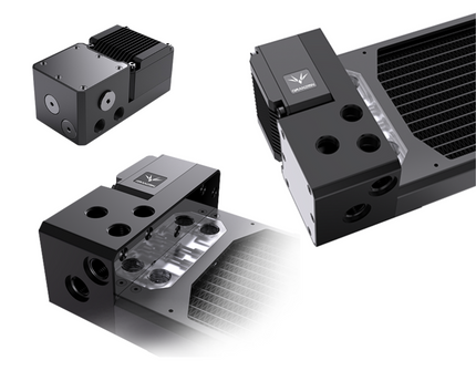 Granzon 30mm Radiator-Pump Combo for Build-Your-Own AIO Systems — Available in 120 mm fan size in four lengths (GZMN)