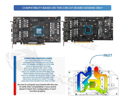 Bykski Full Coverage GPU Water Block and Backplate for ASUS Dual RTX 3070 / 3060Ti (N-AS3070DUAL-X-V2)