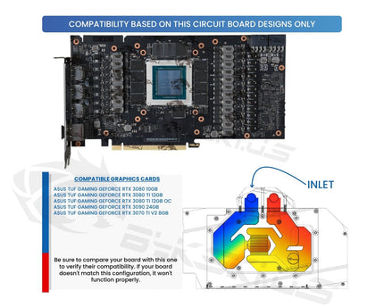 Bykski Full Coverage GPU Water Block and Backplate for ASUS TUF GAMING RTX 3090/3080/3070 (N-AS3090TUF-X-V2)
