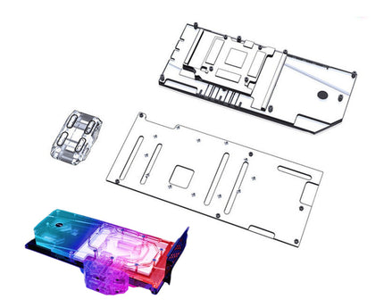 Bykski Full Coverage GPU Water Block w/ Integrated Active Backplate for EVGA RTX 3080/3090 FTW3 Ultra Gaming (N-EV3090FTW3-TC-V2)