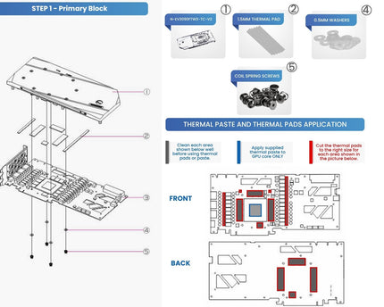 Bykski Full Coverage GPU Water Block w/ Integrated Active Backplate for EVGA RTX 3080/3090 FTW3 Ultra Gaming (N-EV3090FTW3-TC-V2)