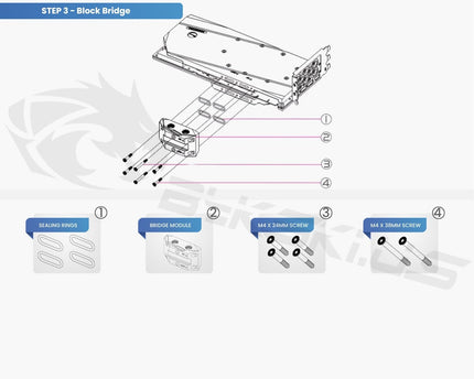 Bykski Full Coverage GPU Water Block w/ Integrated Active Backplate for EVGA RTX 3080/3090 FTW3 Ultra Gaming (N-EV3090FTW3-TC-V2)