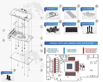 Bykski Full Coverage GPU Water Block and Backplate for Colorful Battle Axe GeForce RTX 3070 8GB (N-IG3070ZF-X)