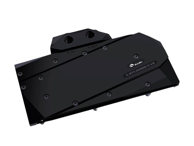 Bykski Full Coverage GPU Water Block and Backplate For NVIDIA GeForce RTX 3080/3090 Reference Design - Black POM (N-RTX3090H-X-V2)