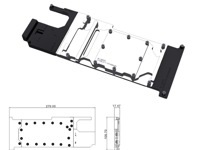 Bykski Durable Metal/POM GPU Water Block and Backplate For NVIDIA TESLA V100 32G FHHL (N-TESLA-V100-32G-SR) - Continous Usage