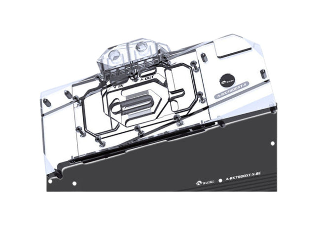 Bykski Full Coverage GPU Water Block and Backplate For AMD Radeon RX 7800 XT (A-RX7800XT-X)