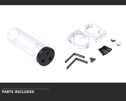 Bykski 60mm Add-On Reservoir Acrylic Tube/Mounting Kit, Available in 4 lengths (CT-F60-AL-V2) - 200MM