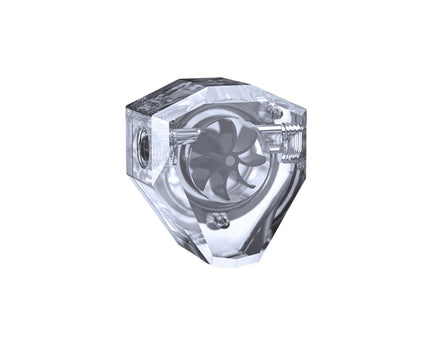 Bykski 2-Way Diamond Flow Indicator - Clear (B-FMPA-DM-X)