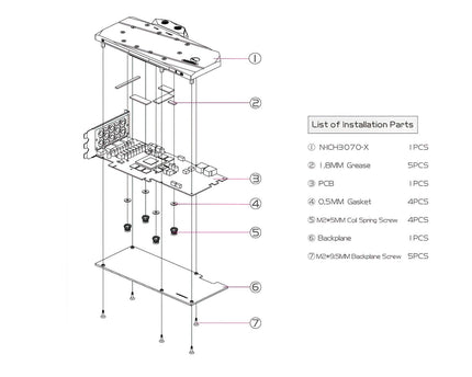 Bykski Full Coverage GPU Water Block and Backplate For Inno3D RTX 3070/3070Ti  (N-ICH3070-X)