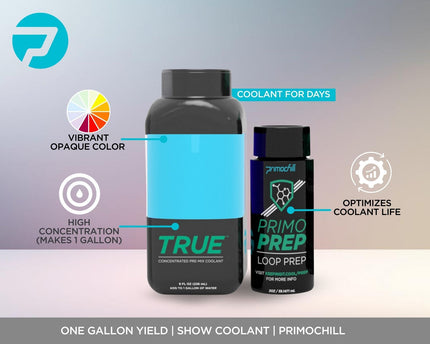 PrimoChill True Opaque - Computer WaterCooling Coolant, Concentrate, Solid/Non-Transparent, Full Protection, PrimoPrep Included, Proudly Made in the USA (Yields a Gallon of Coolant) - Sky Blue SX