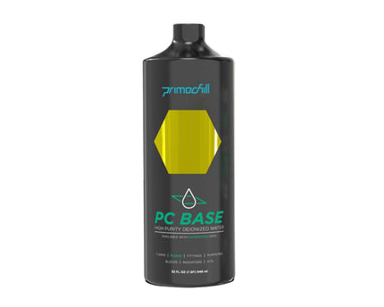 PrimoChill Base - Computer WaterCooling High Purity Deionized Water, No Protection, Add your Additives/Inhibitors, Proudly Made in The USA (32oz/.9L) - Transparent - Yellow