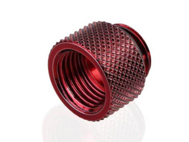 Bykski G 1/4in. Male/Female Extension Coupler - 10mm (B-EXJ-10) - Red