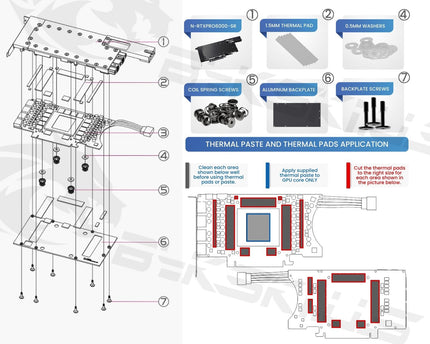 Bykski Durable Metal/POM GPU Water Block and Backplate For NVIDIA RTX PRO 6000 Blackwell Server Edition (N-RTXPRO6000-SR) - Continuous Usage