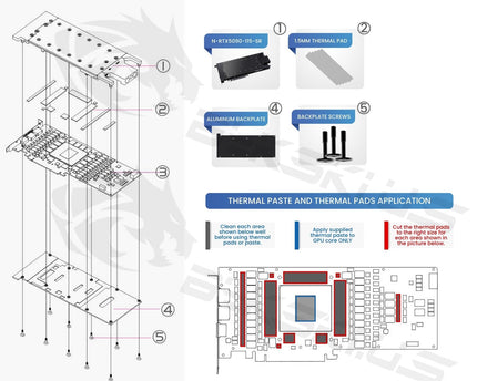 Bykski Durable Metal/POM GPU Water Block and Backplate For NVIDIA GeForce RTX 5090 32G DDR7 (N-RTX5090-115-SR) - Continuous Usage