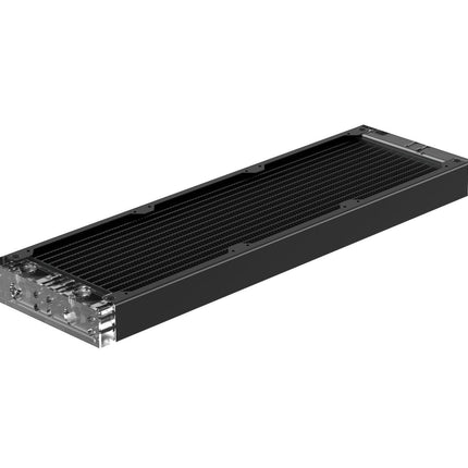 PrimoChill 360SL (30mm) EXIMO Modular Radiator, Clear Acrylic, 3x120mm, Triple Fan (R-SL-A36) Available in 20+ Colors, Assembled in USA and Custom Watercooling Loop Ready - Satin Black