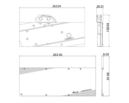 Bykski Full Coverage GPU Water Block and Backplate for Leadtek RTX 3080Ti Hyper Brain (N-LE3080TI-X)