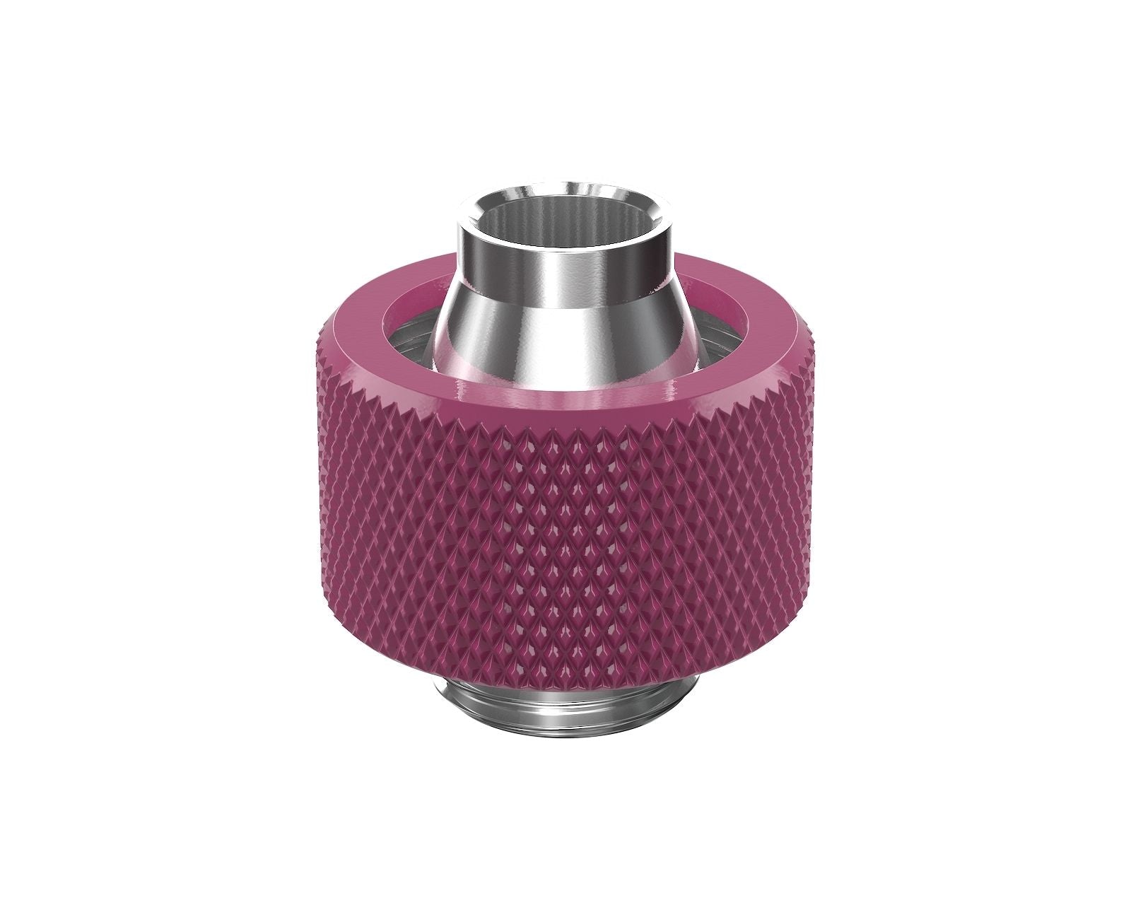 PrimoChill SecureFit SX - Premium Compression Fitting For 3/8in ID x 5/8in OD Flexible Tubing (F-SFSX58) - Available in 20+ Colors, Custom Watercooling Loop Ready - Magenta