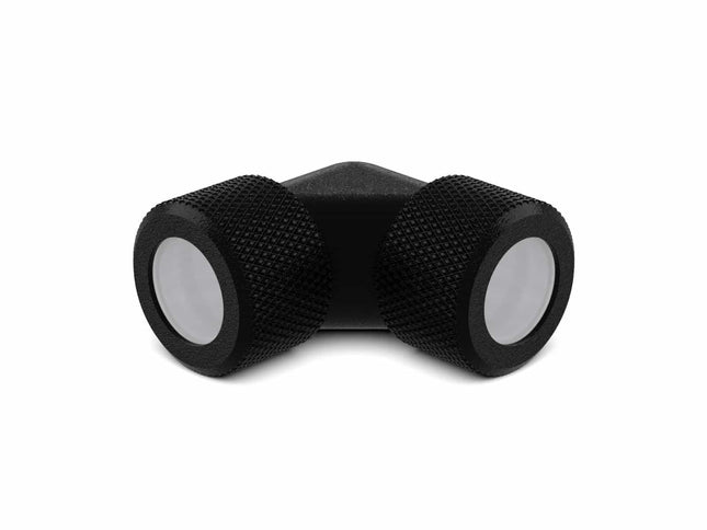 PrimoChill 14mm Rigid SX 90 Degree Fitting Set - PrimoChill - KEEPING IT COOL TX Matte Black