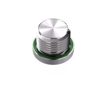 Bykski Server Water Cooling Series - Stainless Steel Port Cap (CC-PD-SR) - Available in Six BSPP Sizes - G 1/8