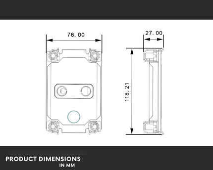 Bykski Durable 4x80mm 2U Server AIO Liquid CPU Cooler For Intel Sapphire Rapids (LGA 4677) - Continuous Usage
