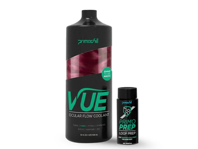 PrimoChill Vue - Computer WaterCooling Coolant, Visual Flow, Solid/Non-Transparent, Full Protection, PrimoPrep Included, Proudly Made in the USA (32oz/.9L) - Black Cherry Violet