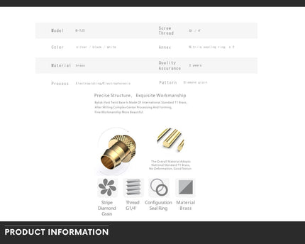 Bykski Barbed Fitting for 3/8in. (10mm) ID Flexible Tubing (B-TJ3) - Silver