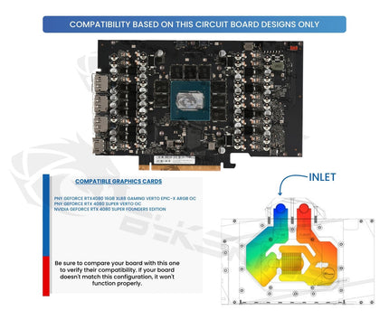 Bykski Full Coverage GPU Water Block and Backplate For PNY GeForce RTX 4080 16GB XLR8 Gaming VERTO EPIC-X ARGB OC (N-PNY4080VERTO-X)