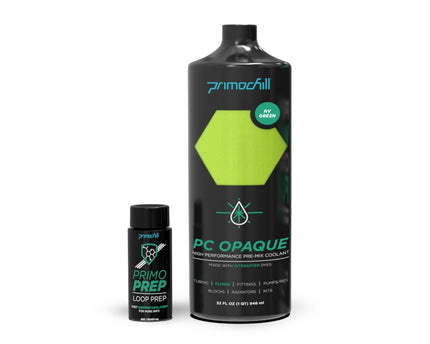 PrimoChill Opaque - Computer WaterCooling Show Coolant, Solid/Non-Transparent, Full Protection, Advanced User, PrimoPrep Included, Proudly Made in The USA (32oz/.9L) - UV NV Green