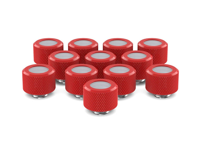 PrimoChill 14mm OD Rigid SX Fitting - 12 Pack - Razor Red