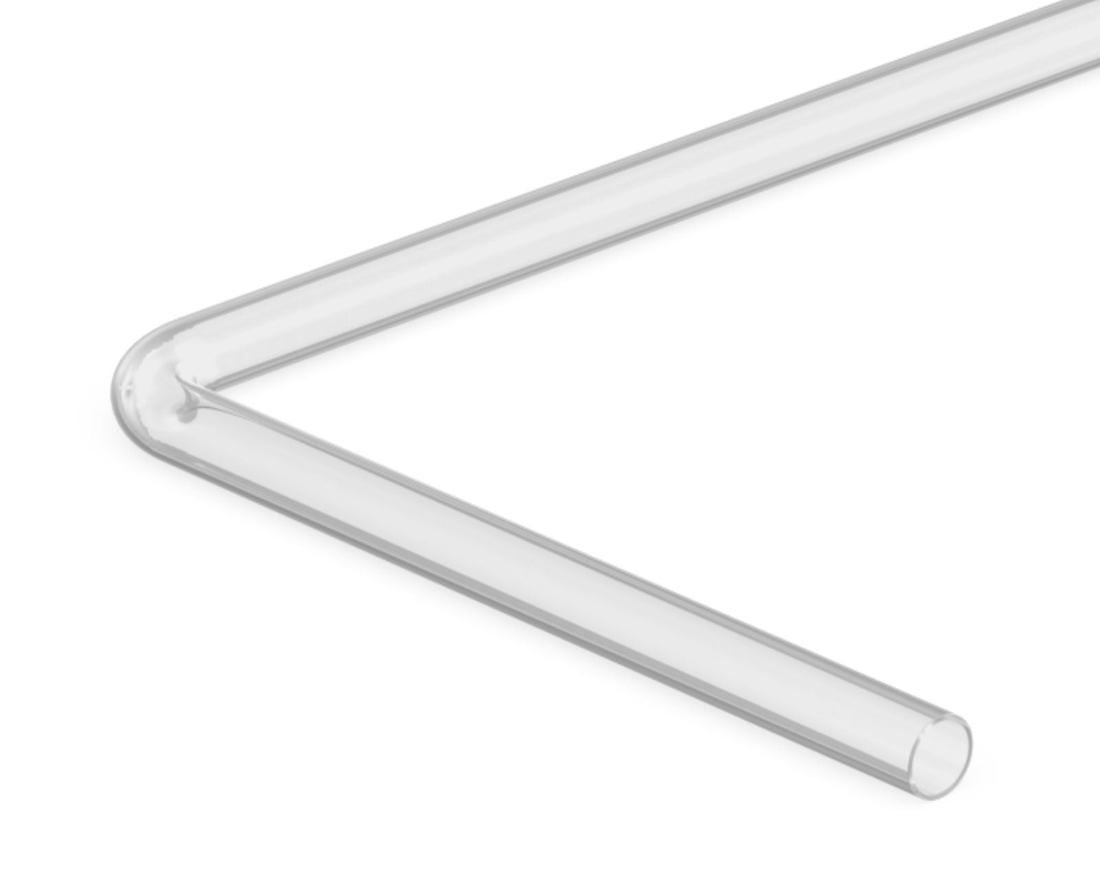 PrimoChill Frosted 90 Degree Pre-Bent 12mm ID x 16mm OD Rigid PMMA/Acrylic Tube - 200mmx500mm - 4 Pack - Frosted