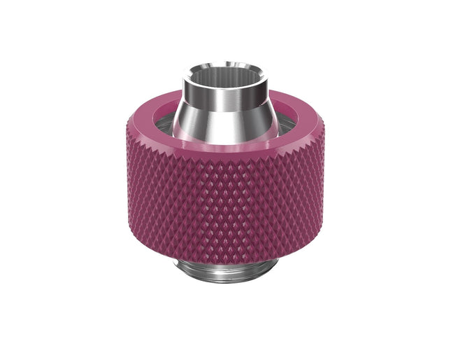 PrimoChill SecureFit SX - Premium Compression Fitting For 7/16in ID x 5/8in OD Flexible Tubing (F-SFSX758) - Available in 20+ Colors, Custom Watercooling Loop Ready - Magenta