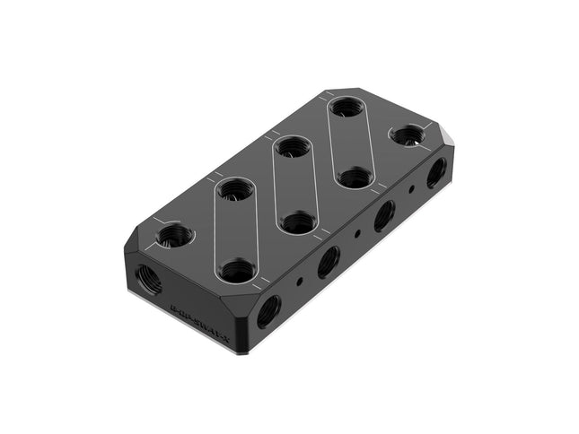 Bykski Versatile POM Fluid Distribution/Routing Block Engineered For 24-Hour Reliability (B-DP-5WAY-X)