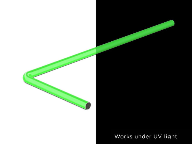 PrimoChill SX Pre-Bent 14mm ID x 16mm OD Rigid Copper Tube - UV Green