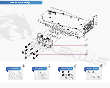 Bykski Full Coverage GPU Water Block w/ Integrated Active Backplate for ASUS TUF RTX 3090 24G GAMING (N-AS3090TUF-TC-V2)