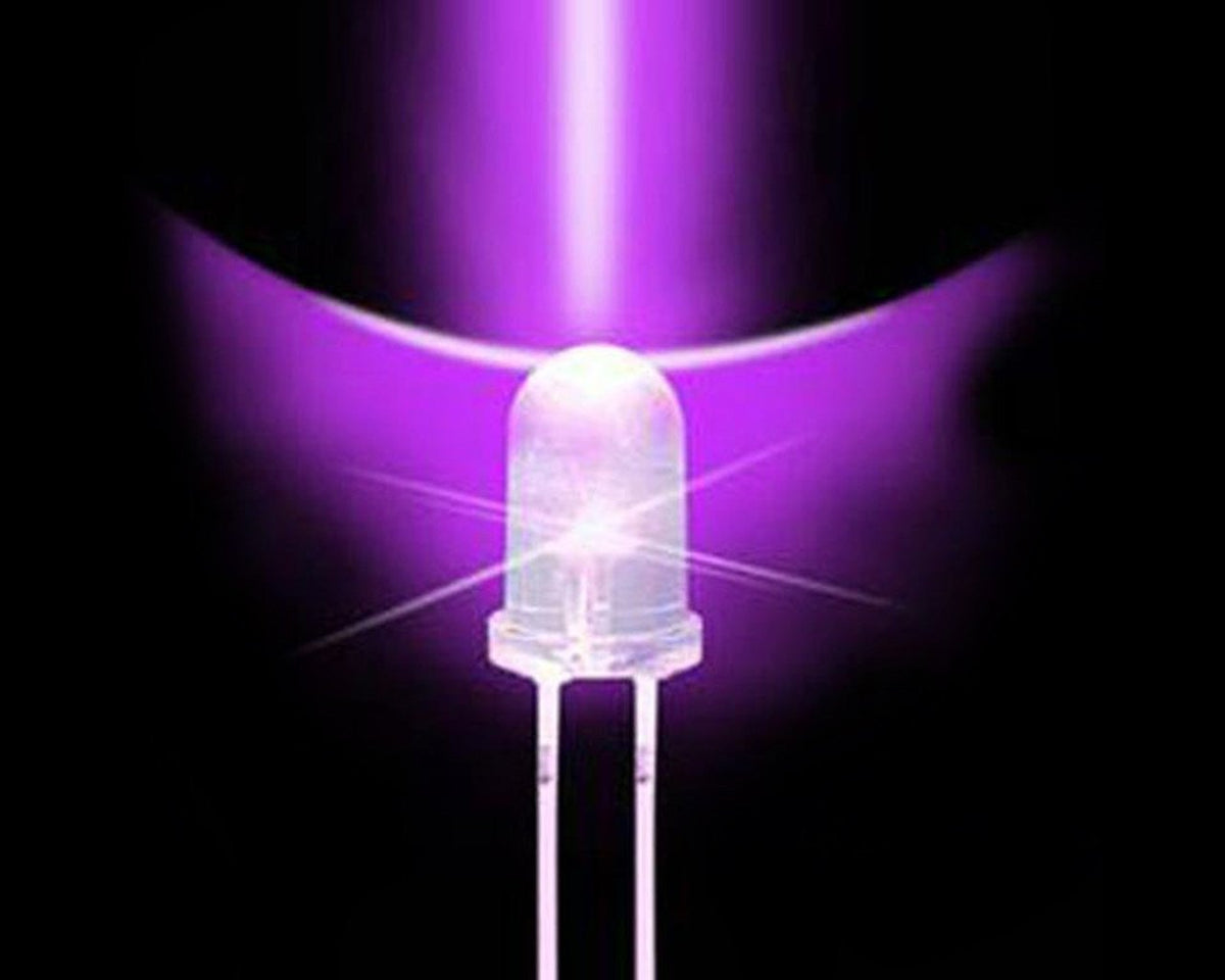 5mm LED Bulb - UV- 50 Pack