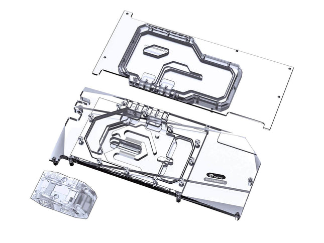 Bykski Full Coverage GPU Water Block w/ Integrated Active Backplate for Zotac RTX 3090 HOF Extreme Limited Edition (N-GY3090HOF-TC)